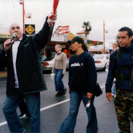 Child cancer fund-raising; Frankie Stevens joins Sergeant Nathan Blackler in 1014 km walk.