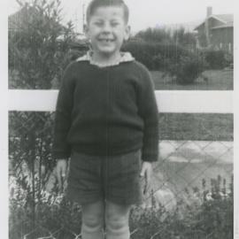 Harris family; David Harris, when starting at Trentham School, August 1965