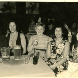 Grace Nicholls with queen carnival participants, 1970