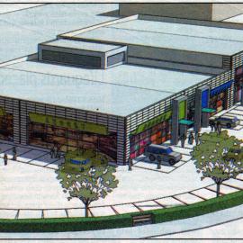 Fergusson Drive; proposed retail development, opposite Civic Centre.