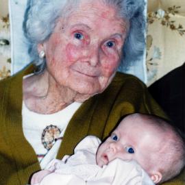 Muriel Tunnell, 93, and Ashlee Regnaud; Clark's Accountancy 50th year.