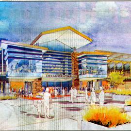 The Mall (Logan Central); artist's view of Logan Street entrance landscaping.