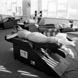 Elkes Slender You figure salon, 224 Main Street; motorised calisthenic tables.