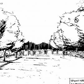 Trentham Memorial park; Brentwood Street entrance proposal.
