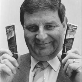 Rimutaka Lions president John Stevens, with 'SS10 20 plus SF' sunscreen.