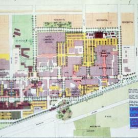 Traffic management 1990; original proposal, with Queen Street closed