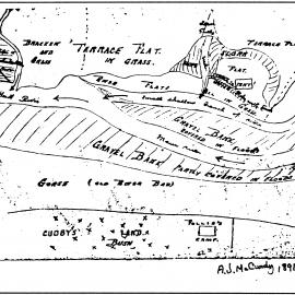McCurdy's Castle; site map, 1891.