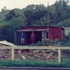 Ōrongomai Marae 1975 photo 3; Kemara Tukukino and Lucky Renata