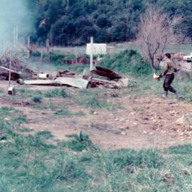 Ōrongomai Marae 1975 photo 5; clearing the section