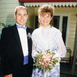 Wedding; Brendan Weir, Jodine Jones; first wedding at Golders Cottage.