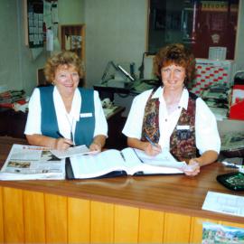 Upper Hutt Leader staff; classified advertising; Dawn Cormack, Stephanie Bayliss.