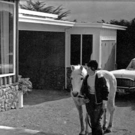Jackson family and friends; Lynne Jackson and pony 1961