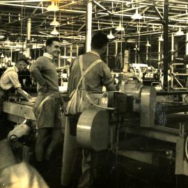 Dunlop, c.1950s; Revelle Jackson working at 'Banner' bias cutter