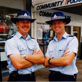 Police; new ('akubra') hats adopted; Community Constables Kerry Fenton, Mark Fink.