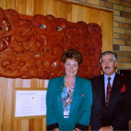 Inland Revenue Department data processing centre; pare representing nine different iwi and ethnic groups.