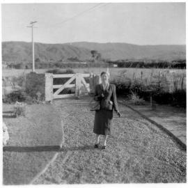 Jackson family and friends; Stella Jackson, Paton Street 1950s
