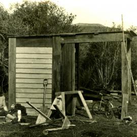 Revelle Jackson; 5 Paton Street, Mangaroa house  4; early days, but time to sit in the sun 