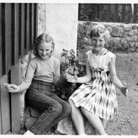 Jackson family and friends; Katherine Neary and Lynne Jackson 1959