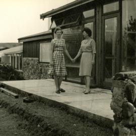 Jackson family and friends; Lynne and Stella Jackson, 1964