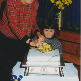 Brentwood School 40th anniversary; Marilyn Scott, founding pupil, and Victoria Nisbett