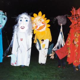 Central Institute of Technology; giant winter-solstice puppets.