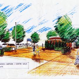 Centre Walk; proposed improvements (lighting, paving, drainage, signage, planting).