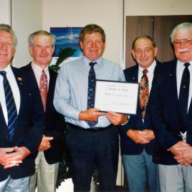 Civic awards 1995; Cosmopolitan Club 'Meals on Wheels' drivers.