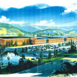 Retail development, Silverstream,between St Patrick's College and County Lane; artist's drawing.