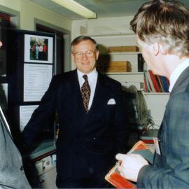 Wallaceville Research Centre; disease-containment laboratories opened by Prime Minister Jim Bolger.