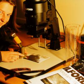 Heretaunga College rebuilt; Melanie Dixon in the new darkroom.