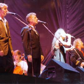 Summer Carnival 1997; ENZSO; Neil Finn, Tim Finn, Annie Crummer, Dave Dobbyn.