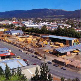 WPI Sawmilling, Park Street; view looking west from nearby Kingsley Heights hill.