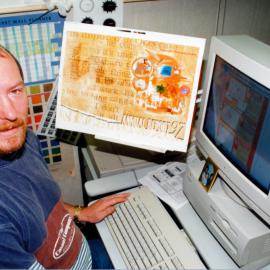 Upper Hutt Leader staff; production supervisor Gary Crilley.