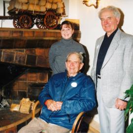 Rex Chapman-Taylor, son Jack, grand-daughter Justine Askew, in Brentwood Manor.