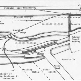 Silver Stream Railway; proposal for historic colonial village near Kiln Street.