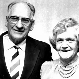 Owen and Edna Rees; golden wedding.