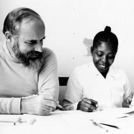 John Upritchard, formerly Central Institute of Technology tutor, working for Volunteer Service Abroad in Tanzania.