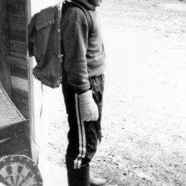 Shane Hallet, ACTS trainee, ready for a week-long tramp.