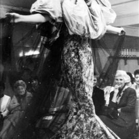 Golder Homestead Museum Society fund-raising fashion parade; Nicole Monk in 'La Bombe'.