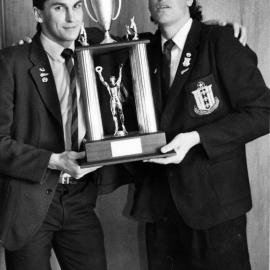 St Bernard's College, Lower Hutt; Paul Donovan and Michael Robinson; joint sportsmen of the year.