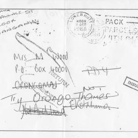 Letter with a long history; posted on September 28, 1988