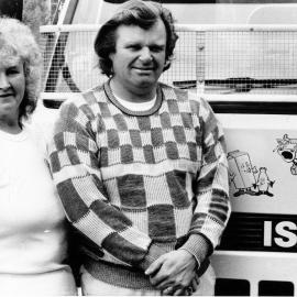 Yvonne and Tony Macauley; milk- and 'Leader'-delivery people, Manor Park, Belmont flat, Haywards, Kelson.