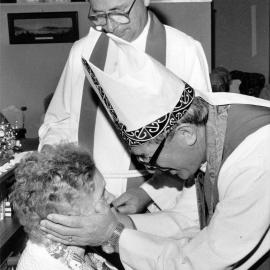 Braeburn Hospital; Jessie Edwards confirmed by Bishop Hapai Winiata; the Reverend David Dinniss assisting.