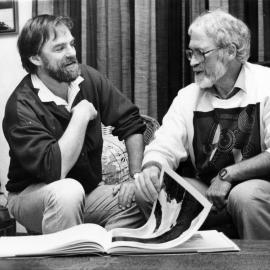 Photographer Lloyd Homer and writer Les Molloy with their book 'The Fold of the Land'.