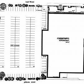 Pak'n Save supermarket; plan of first proposal.