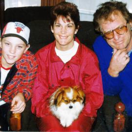 Michelle Walker, liver translant recipient, with son Daniel and partner David.