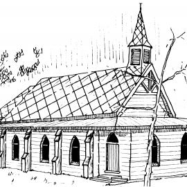 St Hilda's Anglican Church 1985; drawing of proposed enlargements.
