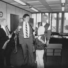 Mayor Rex Kirton 'kidnapped and held to ransom' by Crippled Children Society.