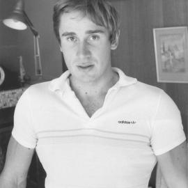 Policeman Steve Bruce, 23, back from Everest expedition.
