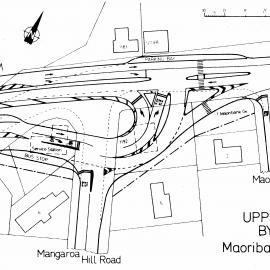 River Road plan 1985; design for intersection at Maoribank.